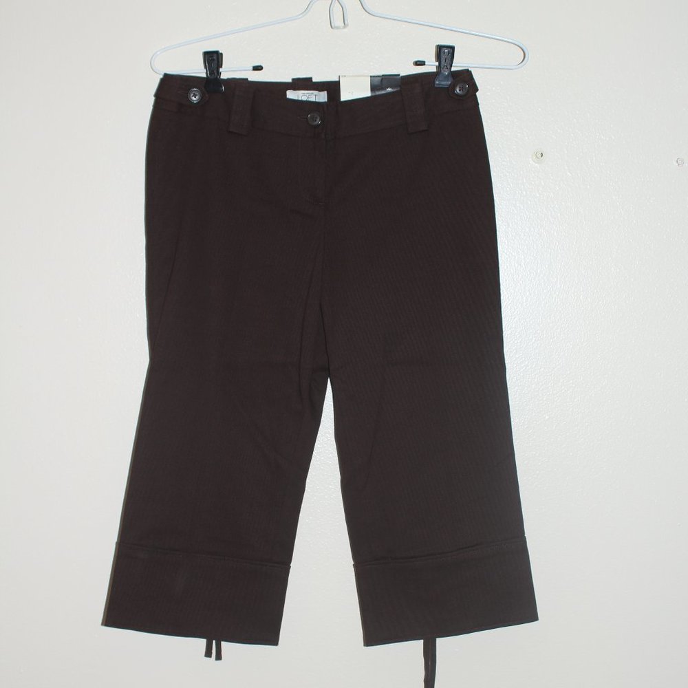 5/$25 🛍 Ann Taylor LOFT Petite Capri Brown Marisa